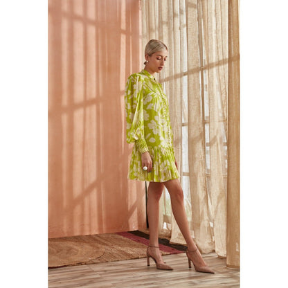 Label Deepika Nagpal Amore Dress Spring Green
