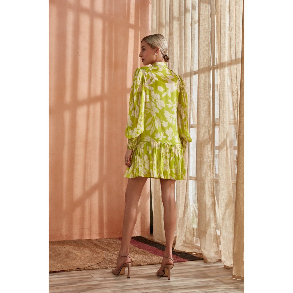 Label Deepika Nagpal Amore Dress Spring Green