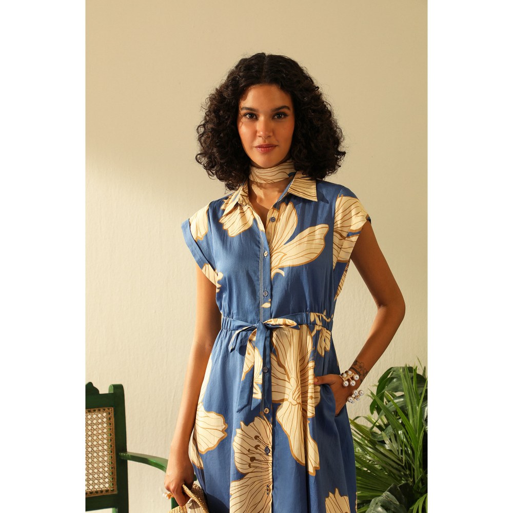 Label Deepika Nagpal Sarah Sapphire Midi Dress