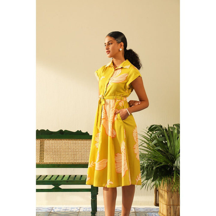 Label Deepika Nagpal Sarah Pista Midi Dress