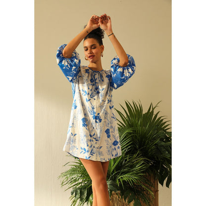 Label Deepika Nagpal Isabel Blue Dress