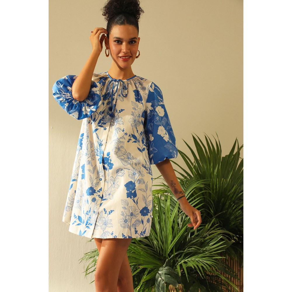 Label Deepika Nagpal Isabel Blue Dress