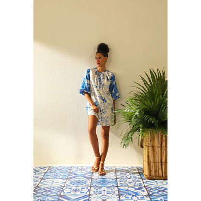 Label Deepika Nagpal Isabel Blue Dress