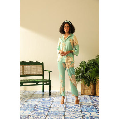 Label Deepika Nagpal Harmony Aqua Co-Ord (Set of 2)