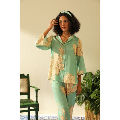 Label Deepika Nagpal Harmony Aqua Co-Ord (Set of 2)