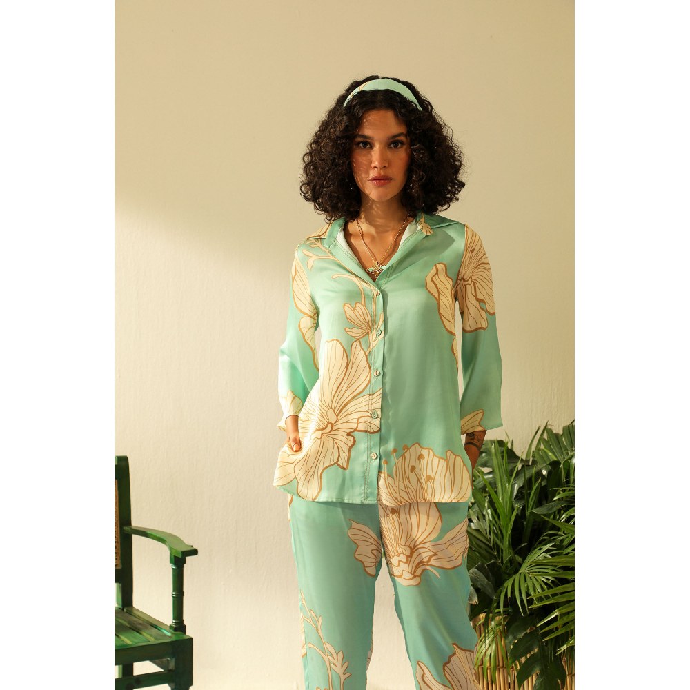 Label Deepika Nagpal Harmony Aqua Co-Ord (Set of 2)