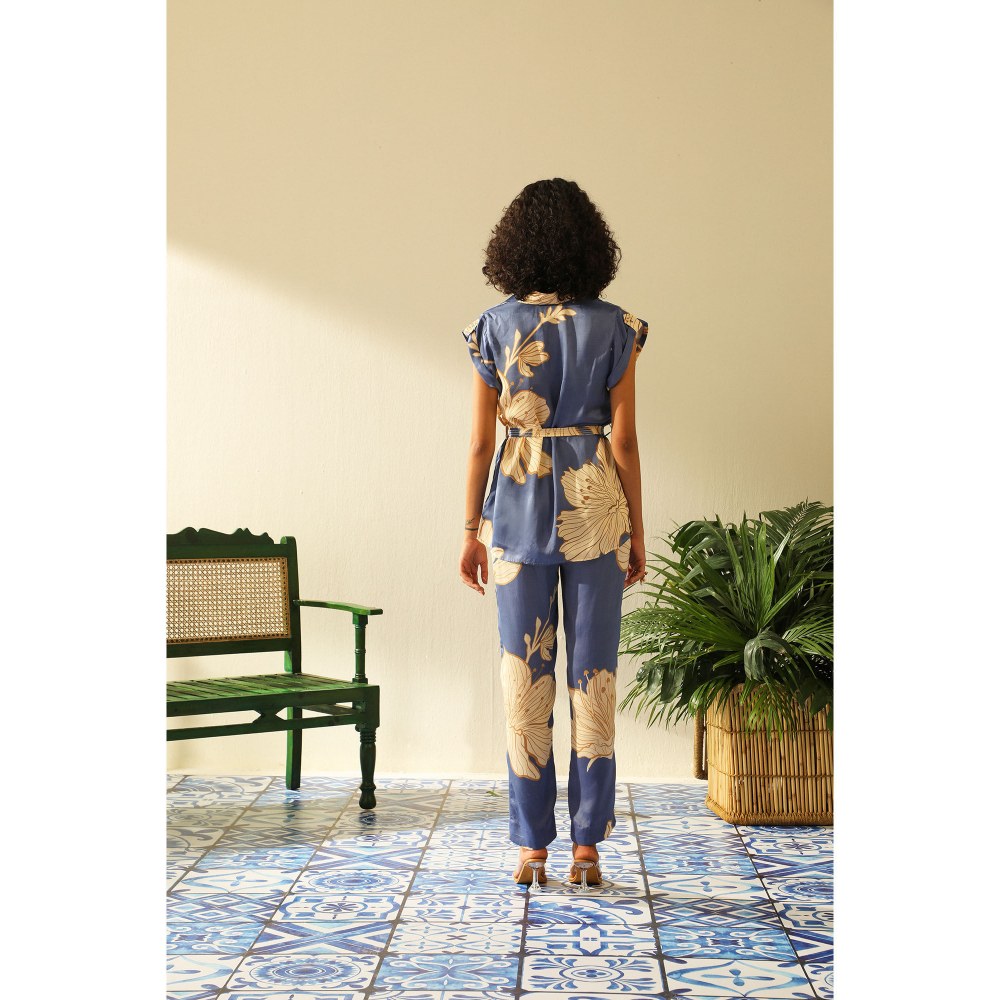 Label Deepika Nagpal Candice Sapphire Shirt (Set of 2)