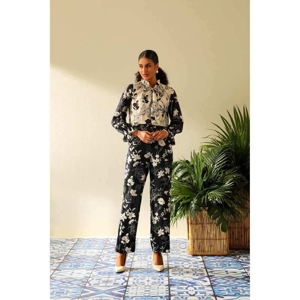 Label Deepika Nagpal Inaya Black Top