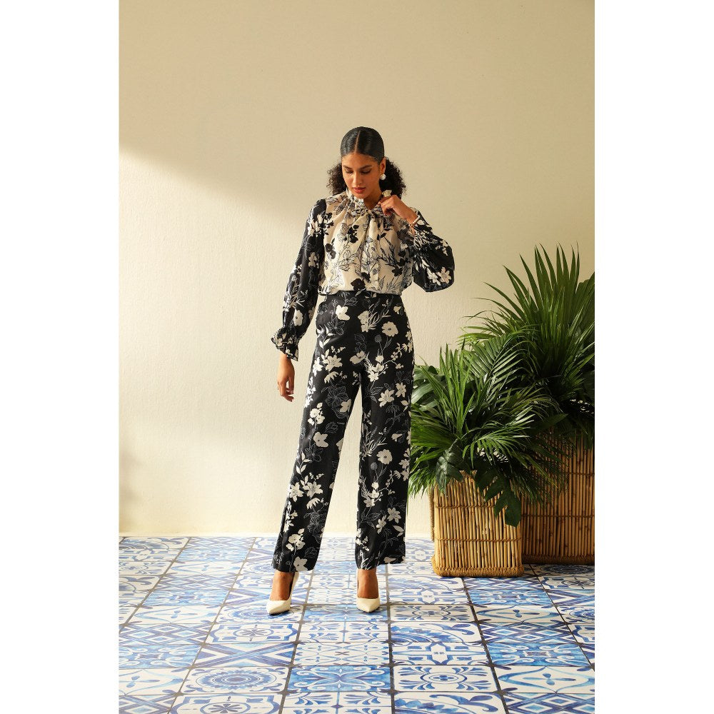 Label Deepika Nagpal Inaya Black Top