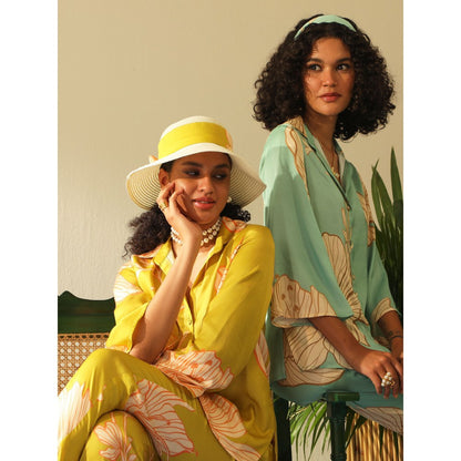 Label Deepika Nagpal Harmony Aqua Shirt
