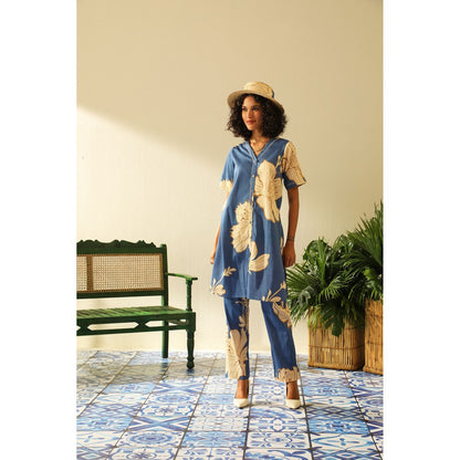 Label Deepika Nagpal Spencer Sapphire Shirt