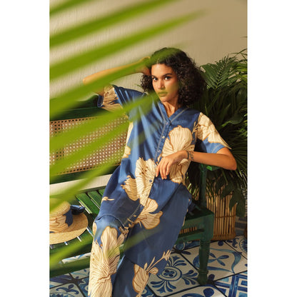 Label Deepika Nagpal Spencer Sapphire Shirt