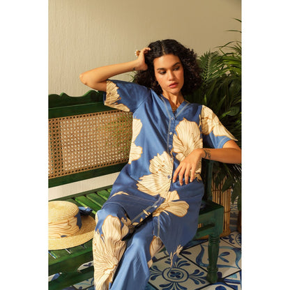 Label Deepika Nagpal Spencer Sapphire Shirt