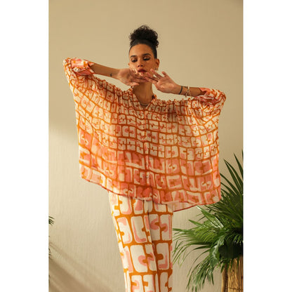 Label Deepika Nagpal Aria Kimono Ochre Shirt