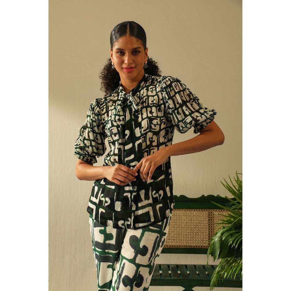 Label Deepika Nagpal Casey Emerald Shirt