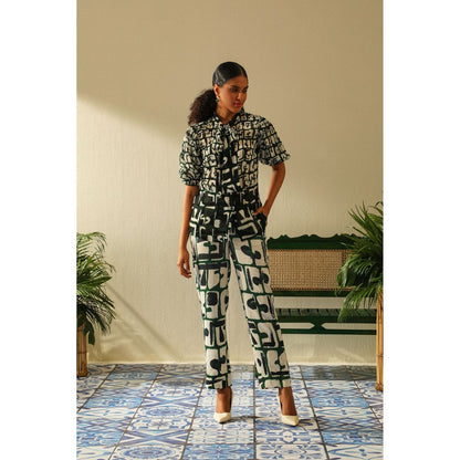 Label Deepika Nagpal Casey Emerald Shirt