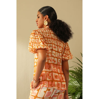 Label Deepika Nagpal Casey Ochre Shirt