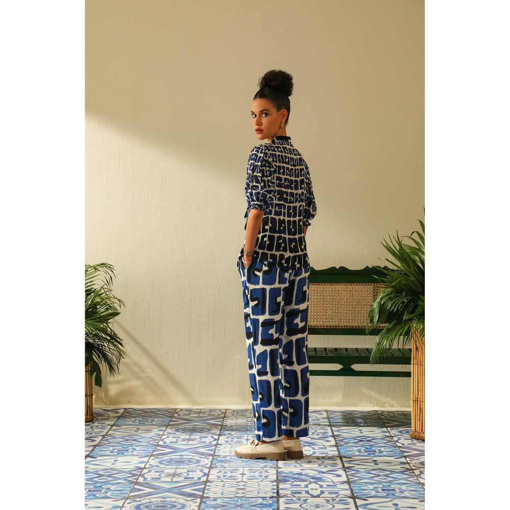 Label Deepika Nagpal Casey Indigo Shirt