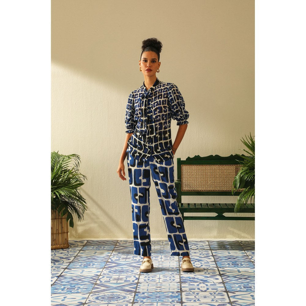 Label Deepika Nagpal Casey Indigo Shirt