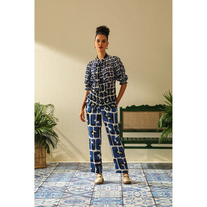 Label Deepika Nagpal Casey Indigo Shirt