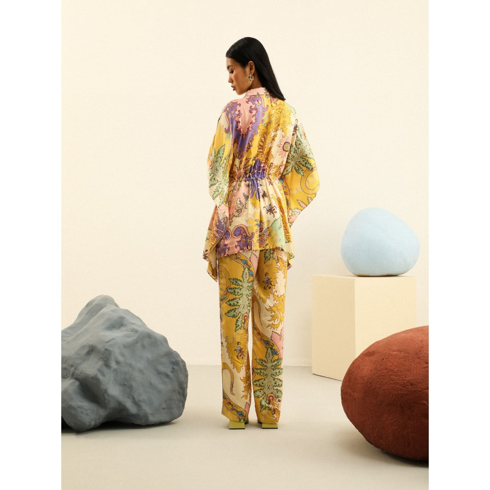 Label Deepika Nagpal Yellow Julia Co-ord -Firefly (Set of 2)