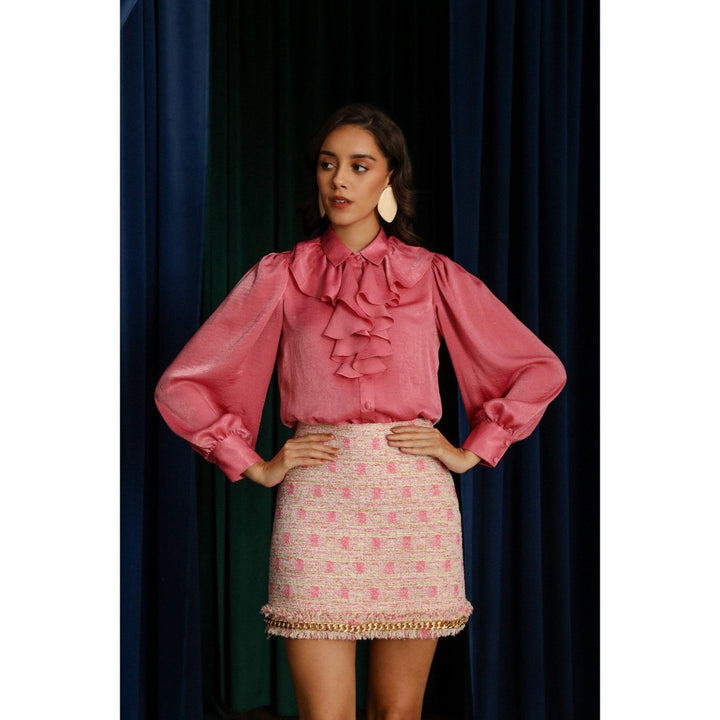 Label Deepika Nagpal Barbie Cara Blazer with Shirt and Skirt Co-Ord (Set of 3)