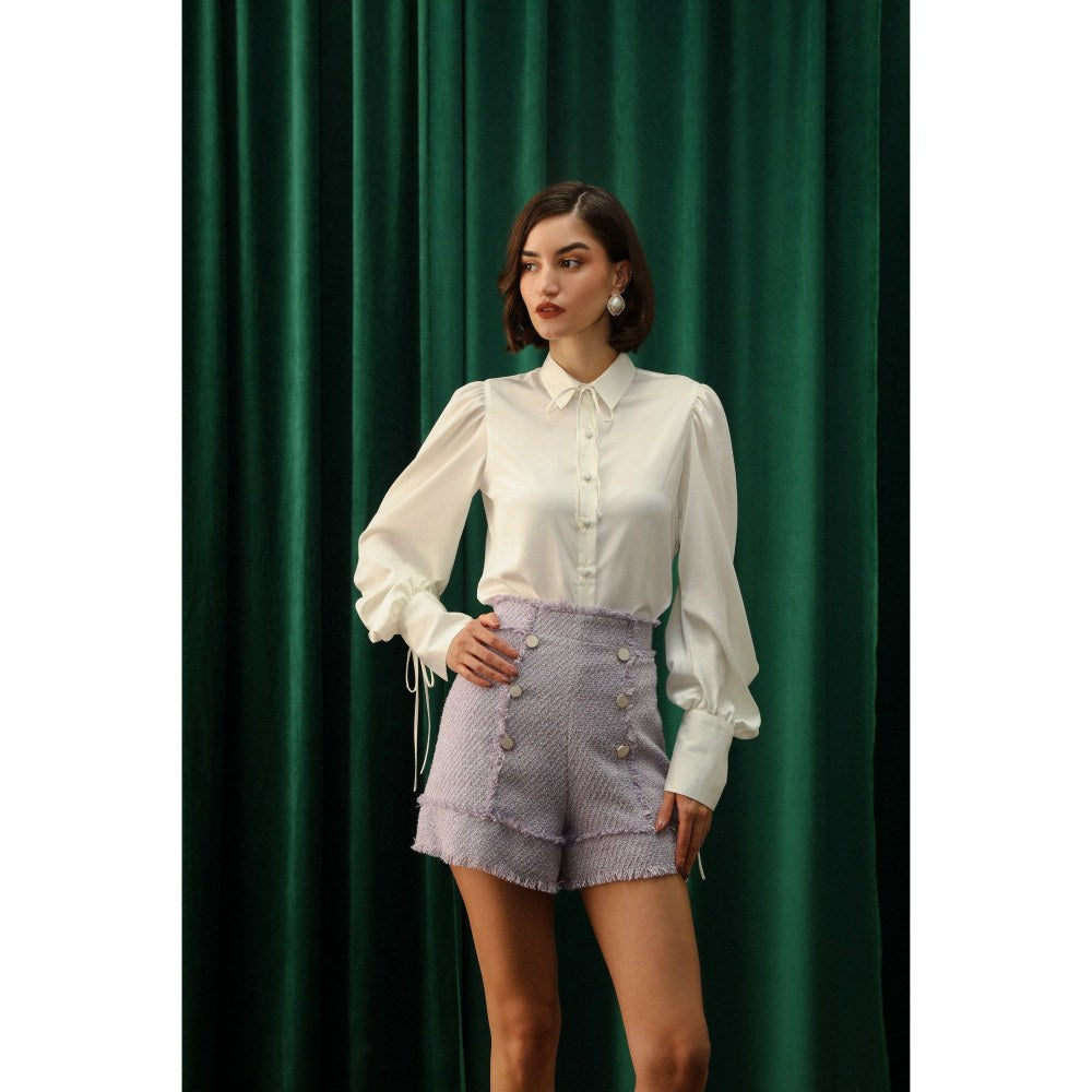 Label Deepika Nagpal Petunia Amy Jacket with Shirt and Shorts Co-Ord (Set of 3)