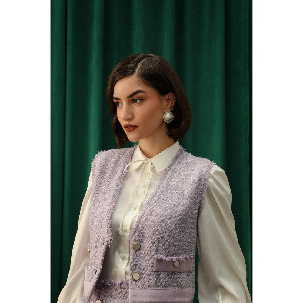 Label Deepika Nagpal Petunia Amy Jacket with Shirt and Shorts Co-Ord (Set of 3)