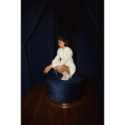 Label Deepika Nagpal Ivory Lee Jacket with Shirt and Skort Co-Ord (Set of 3)