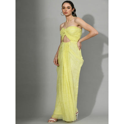 Sunanta Madaan Endless Love - Ruching Gown with Knot Draping & Cuts