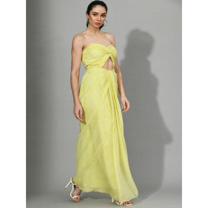 Sunanta Madaan Endless Love - Ruching Gown with Knot Draping & Cuts