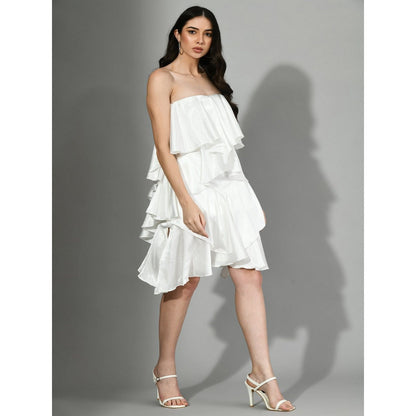 Sunanta Madaan White Walk Short Dress