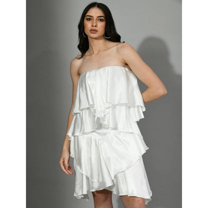 Sunanta Madaan White Walk Short Dress