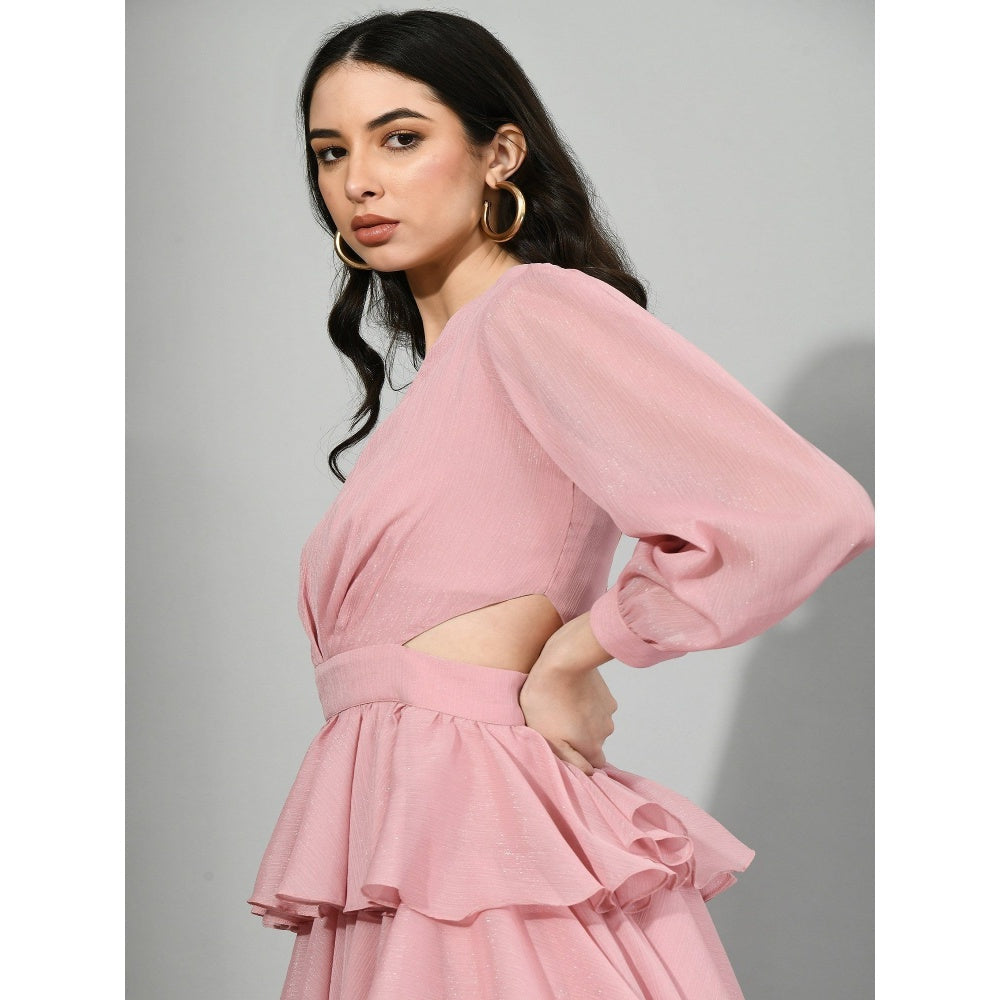 Sunanta Madaan Simply Pink - Short Ruffle Dress