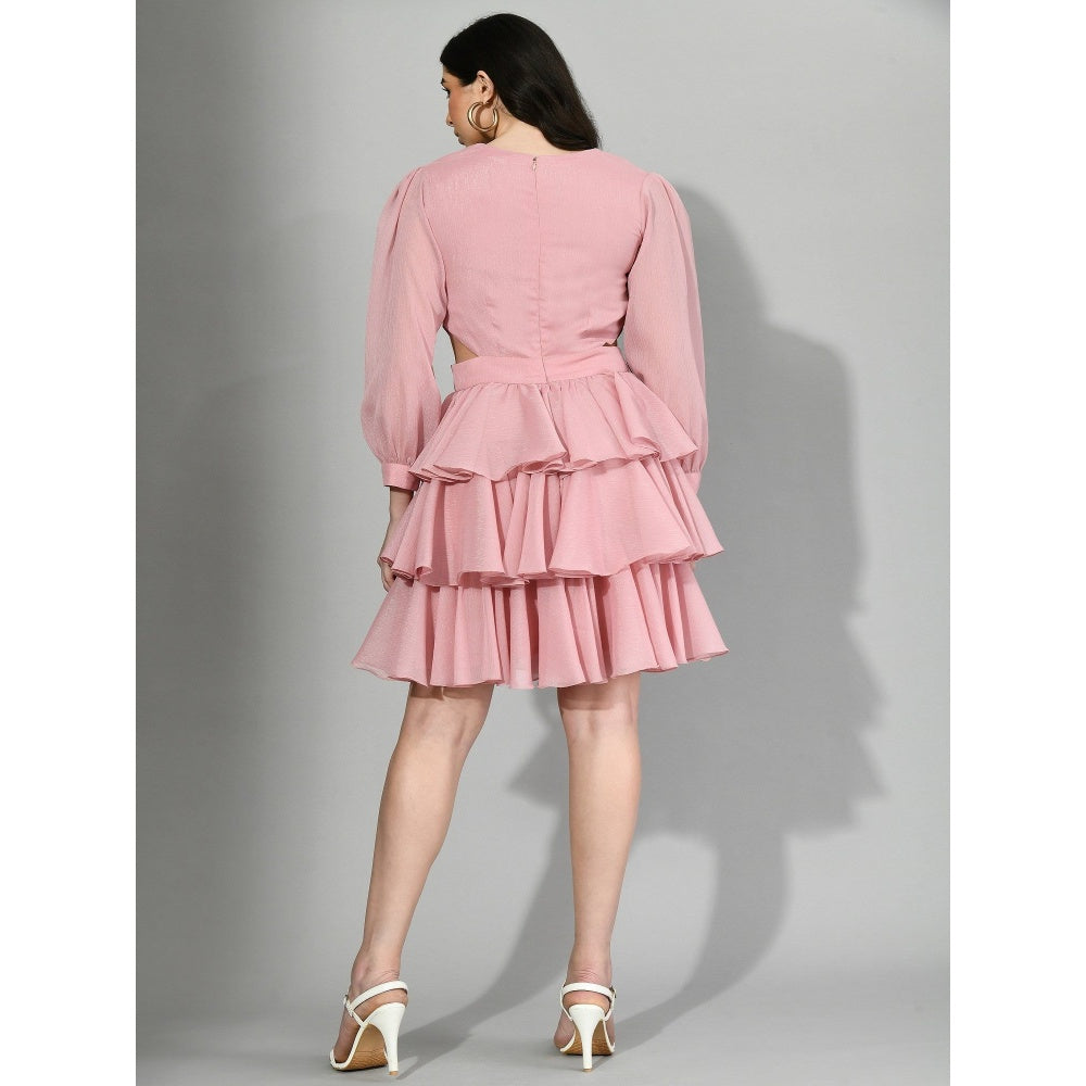 Sunanta Madaan Simply Pink - Short Ruffle Dress