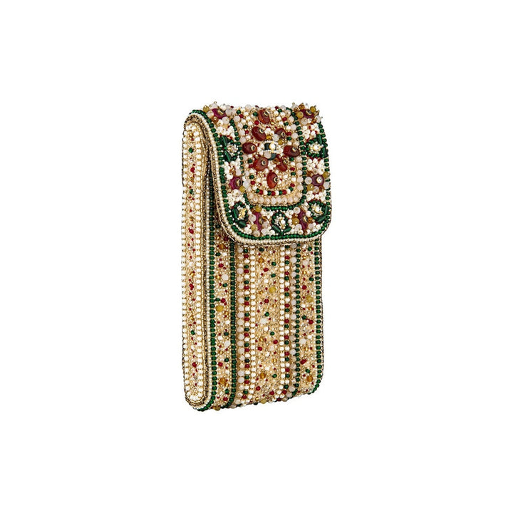 Lovetobag Amara Mobile Pouch Ruby Red Emerald Green Multi