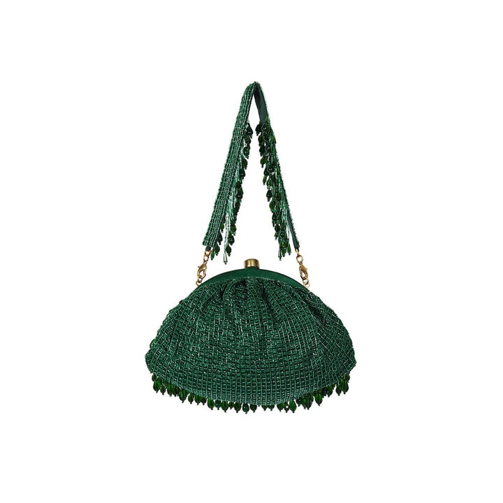 Lovetobag Opal Soft Pouch Emerald Green with Handle