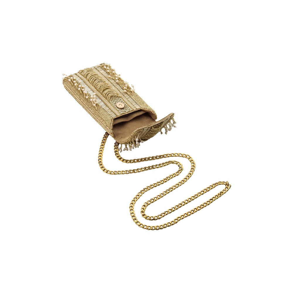 Lovetobag Ruche Mobile Pouch Peerless Gold