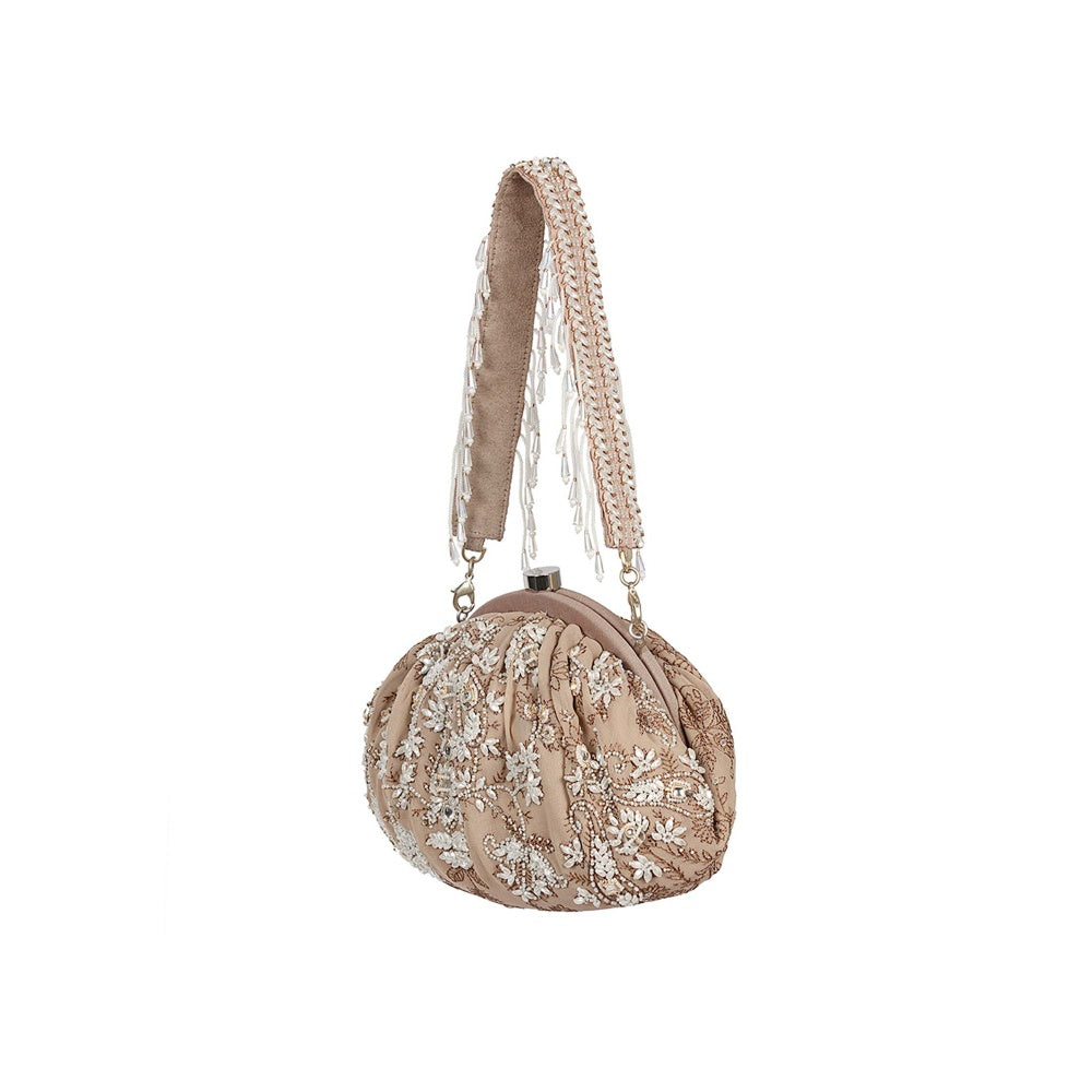 Lovetobag Siah Soft Pouch Subtle Nude with Handle