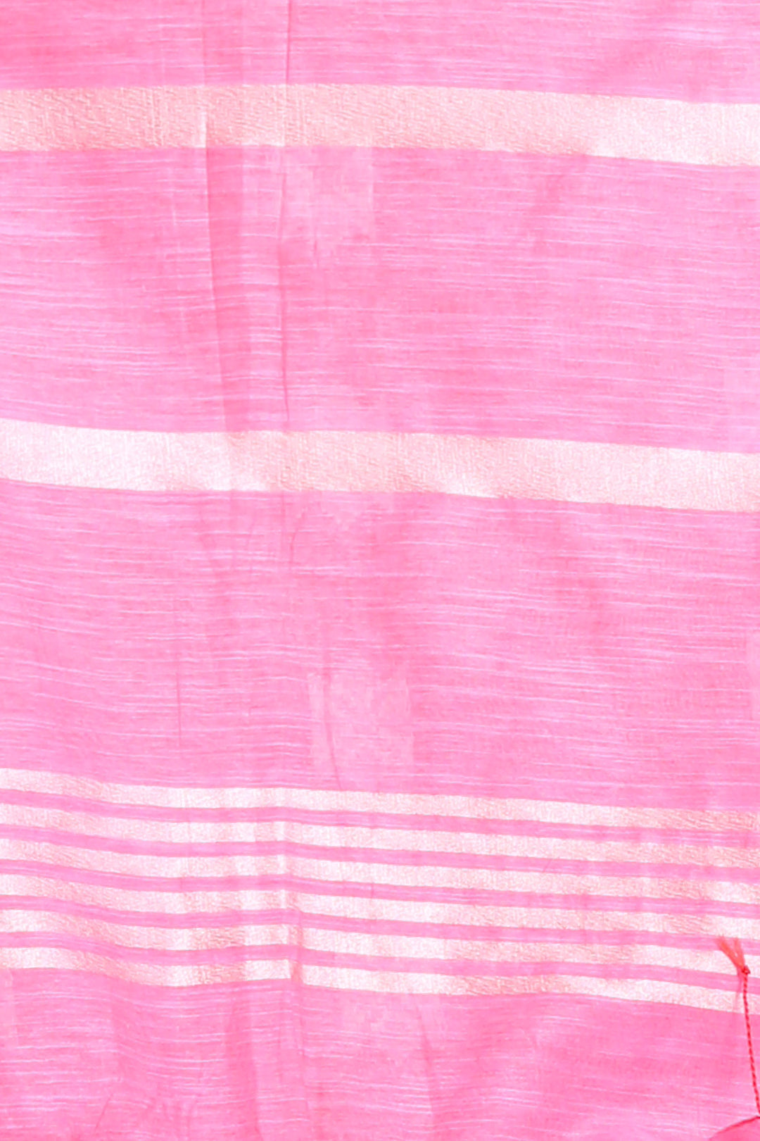 CHARUKRITI Blended Silk Pink Soft Saree with Geometric Motiff and Unstitched Blouse