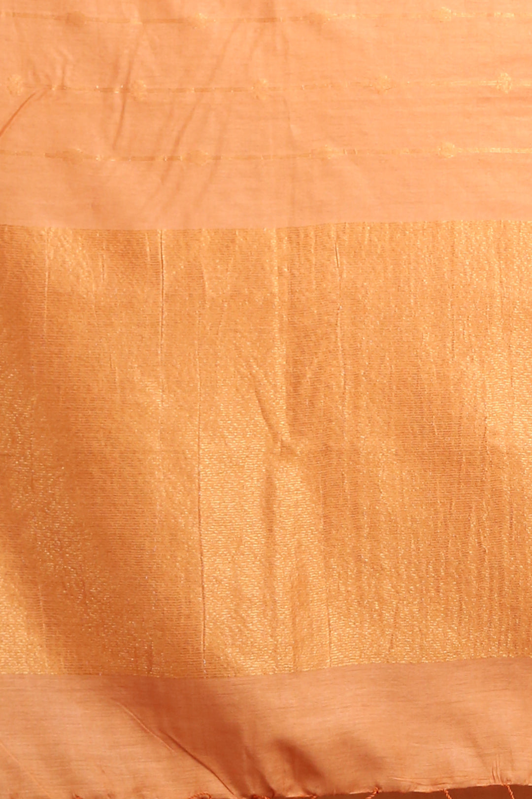 CHARUKRITI Rust Blended Silk Soft Saree with Woven Design and Unstitched Blouse