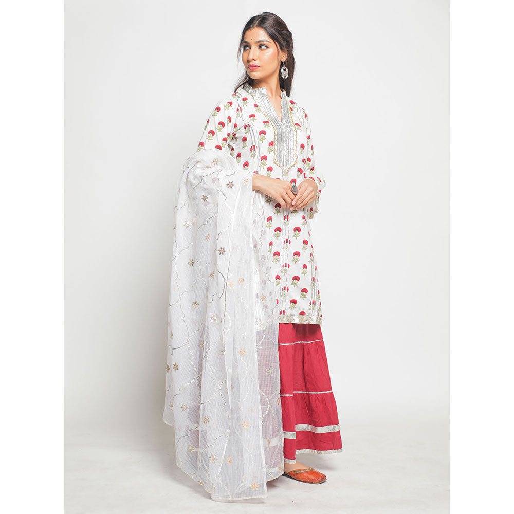 Maison Shefali Gainda Phool Sharara (Set of 3)