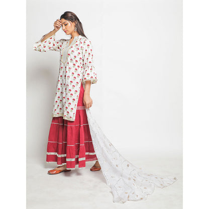 Maison Shefali Gainda Phool Sharara (Set of 3)