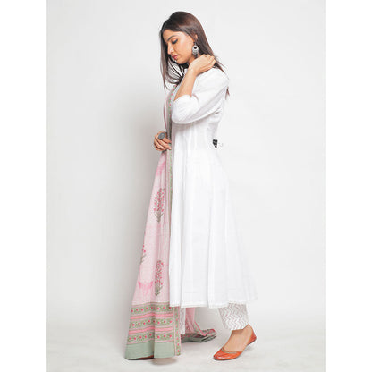 Maison Shefali Zubeida Noor Baagh Anarkali Kurta (Set of 3)