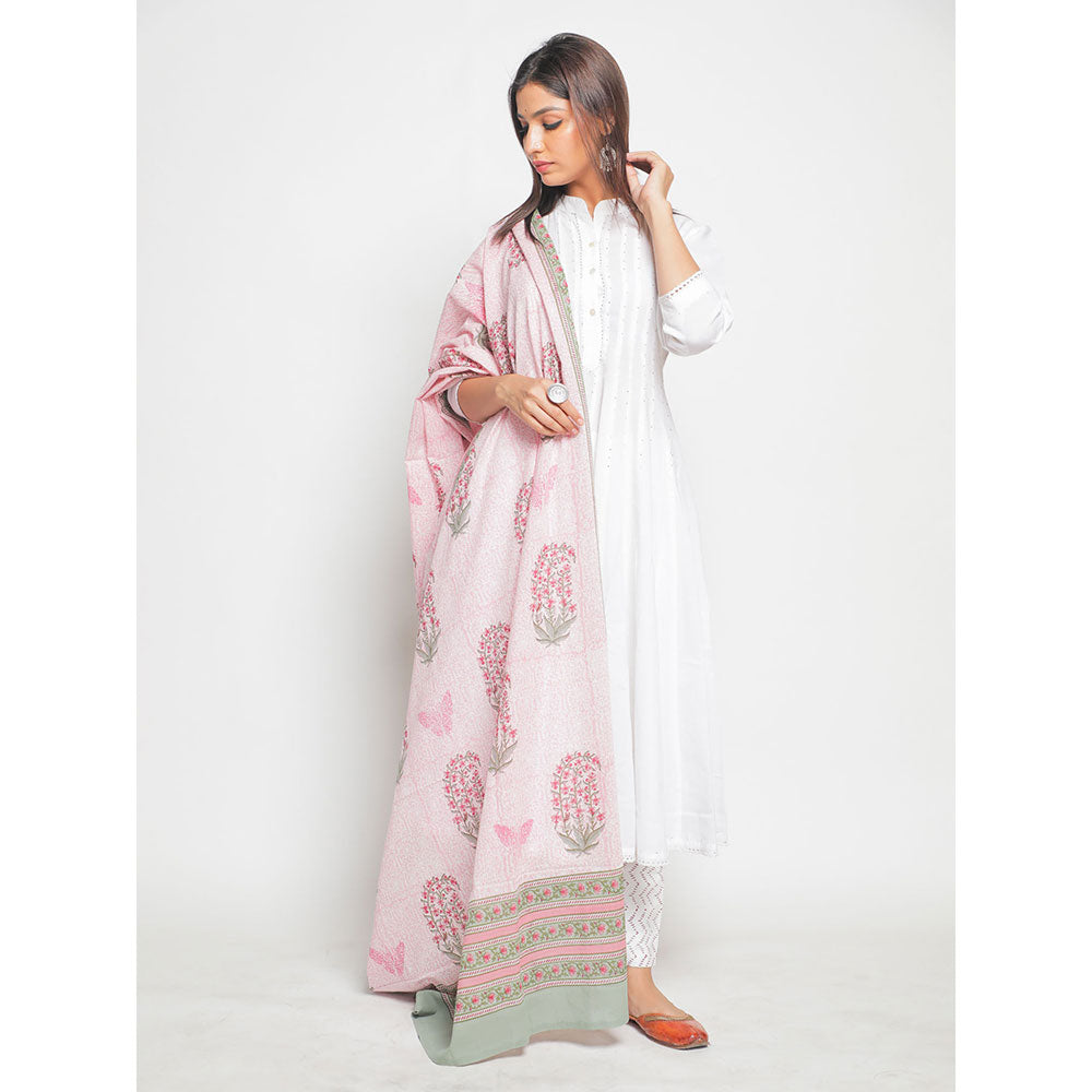 Maison Shefali Zubeida Noor Baagh Anarkali Kurta (Set of 3)
