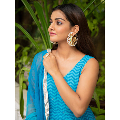 Maison Shefali Baadli Kalidaar Anarkali Kurta with Dupatta (Set of 2)