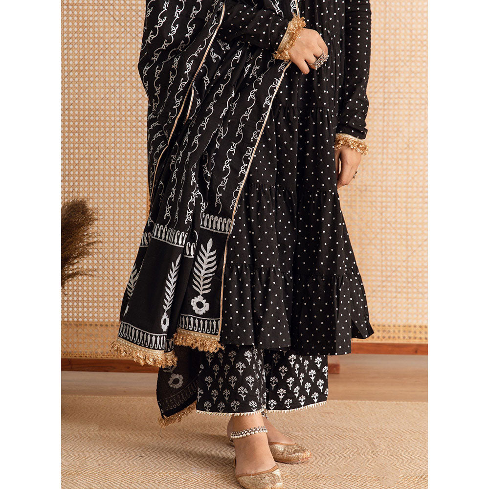 Maison Shefali Raat Rani Anarkali Pant And Dupatta (Set of 3)