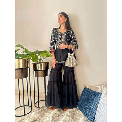 Maison Shefali Hunar Aks Sharara (Set of 2)
