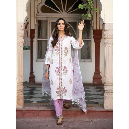 Maison Shefali Chaand Sehar Kurta Salwar With Dupatta (Set of 3)
