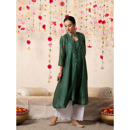 Maison Shefali Sitara Emerald Overlay (Set of 3)